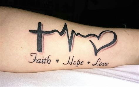 Faith Hope Love Tattoo Arm Viraltattoo