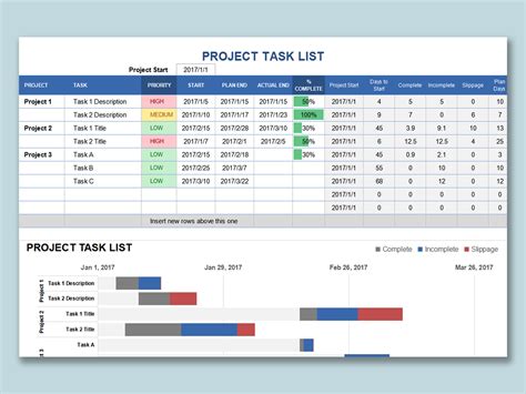 Excel Of Simple Project Task Listxlsx Wps Free Templates