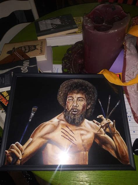Someone Painted Bob Ross Like This R Funny