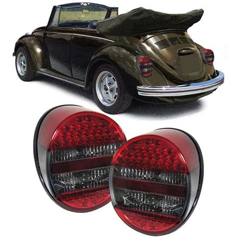 Smoked Led Tail Lights For Vw Beetle 1972 Onwards Model Christmas T