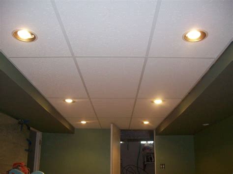 Ceiling tiles are looking up! drop ceiling and recessed lights | new 2x4 drop ceiling ...