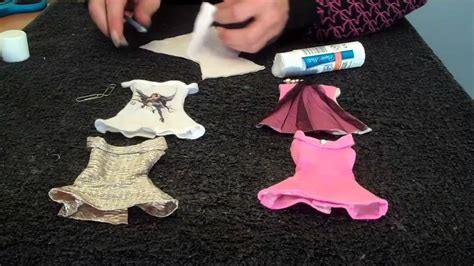 How To Make Barbie Doll Clothes Quick And Easy Dresses To Make Youtube