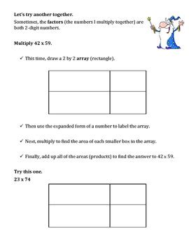 On this lesson, you will learn how to use area model multiplication to solve multiplicative comparison word problems! Using the Area Model of Multiplication by Jersey Teacher | TpT