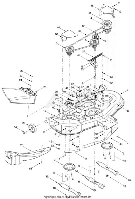 Troy Bilt 13at609h063 Ltx2146 2003 Parts Diagram For Deck Assembly H 46