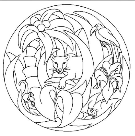 Easy Animal Mandala Coloring Pages Free Coloring Pages