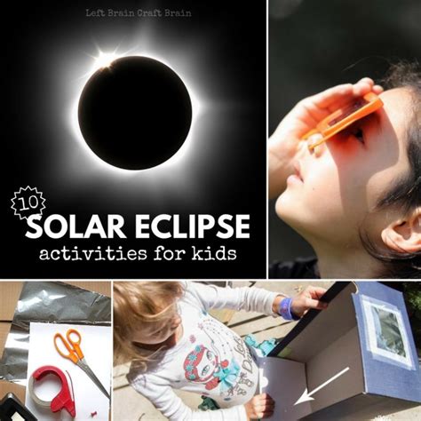 10 Solar Eclipse Activities For Kids Left Brain Craft Brain