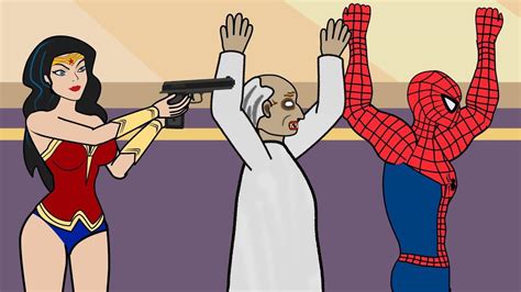Wonder Woman Captures Granny Spider Man Granny Parody Animation