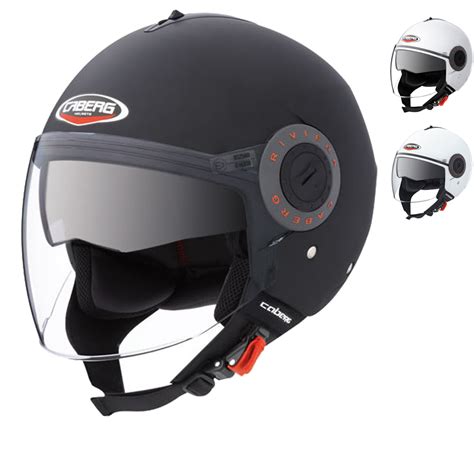 Caberg Riviera V3 Plain Demi Jet Motorcycle Helmet Open Face Helmets