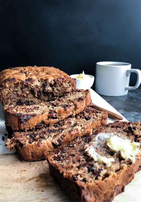 The best banana bread recipe for breakfast or snack. Super Moist Chocolate Chip Banana Bread - Chez Us