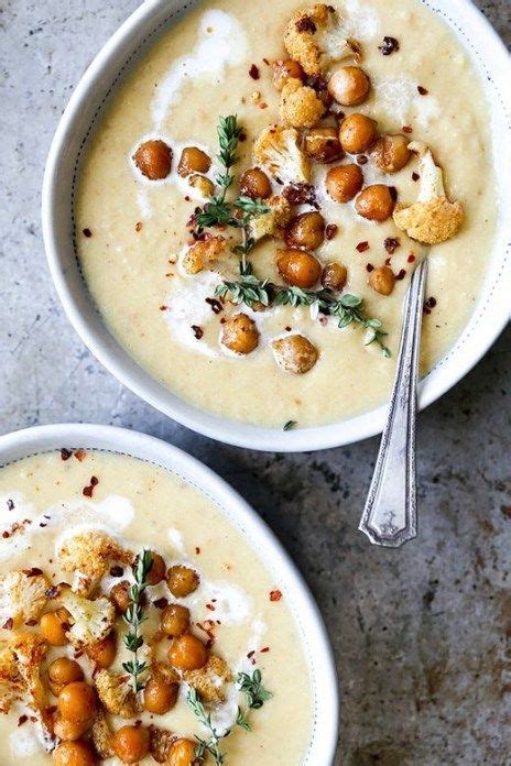 Roasted Cauliflower And Chickpea Soup Floating Kitchen Recipe