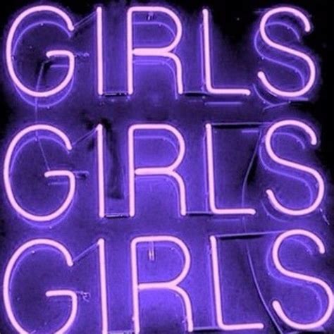 Aesthetic Bright Girls Neon Purple Sign Texture