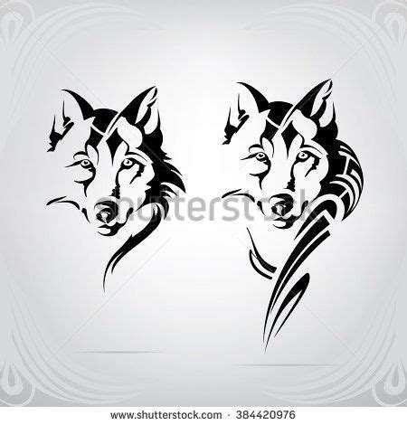 Chinese dragon and wolf silhouette tattoo design. Silhouette of head of wolf | Волкчата, Татуировка волк ...