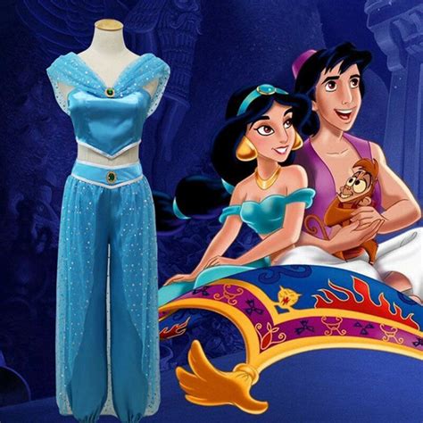 3pcs Set Sexy Princess Jasmine Costumes Suit For Adult Women Cosplay Belly Dance Aladdin Clothes
