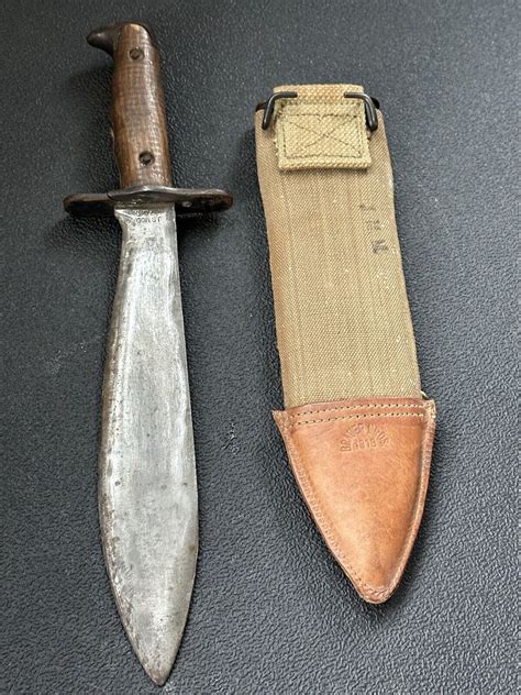 Ww1 Us Model 1917 Ct Plumb St Louis 1918 Bolo Knife With Scabbard