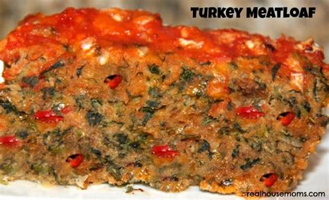 Full of colorful and nutritious veggies, and less than 130 calories per serving! Turkey Meatloaf