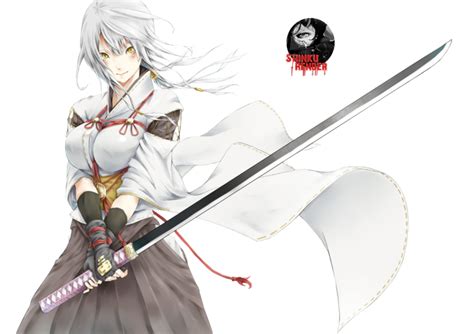 Anime Sword Girl Render By Shinkunekita Character Design Anime Girls