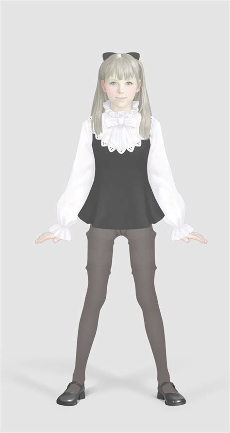 Takatou Sora Luna 1girl Artificial Legs Blonde Hair Flat Chest Long Hair Pantyhose Shoes