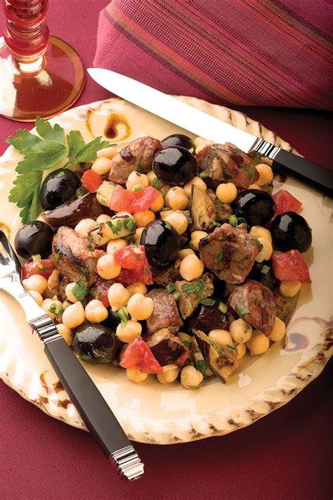 Macedonian Lamb With Olives And Chick Peas California Ripe Olives