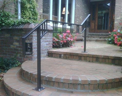 Exterior stairs, Iron railings outdoor, Exterior handrail