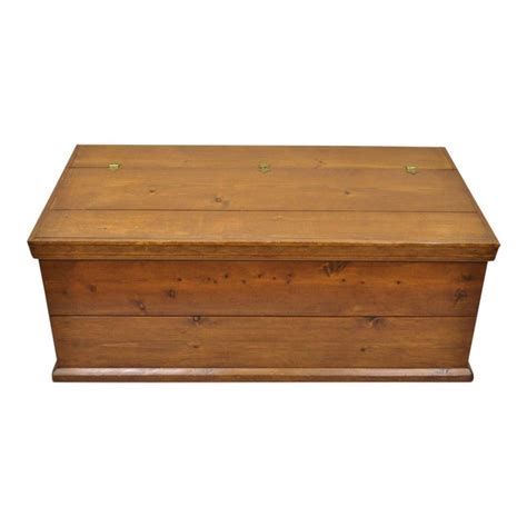 Check spelling or type a new query. Large Vintage Knotty Pine Wood Blanket Chest Trunk Storage ...