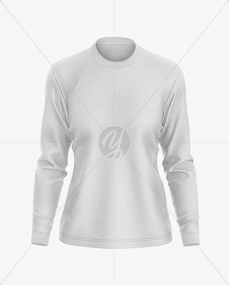 Download Women's Long Sleeve Jersey in Apparel Mockups on Yellow ...