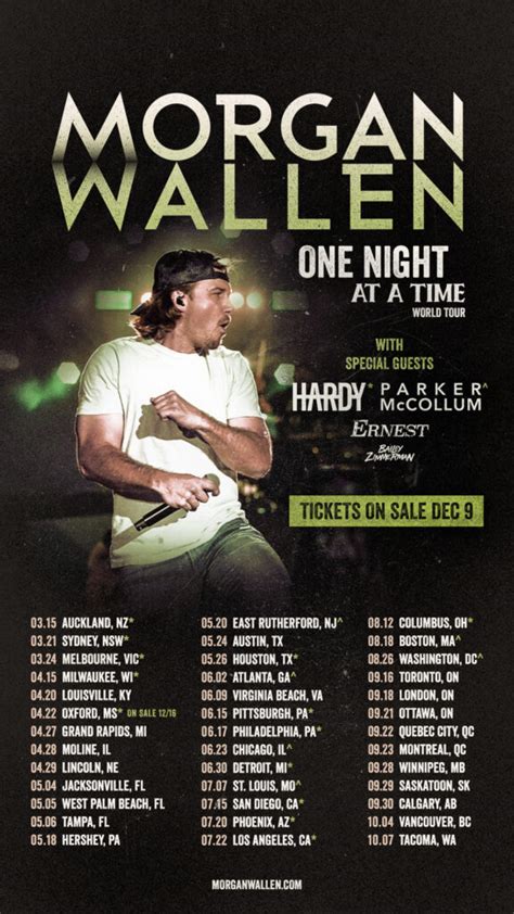Morgan Wallen Announces 2023 One Night At A Time Tour Hometown