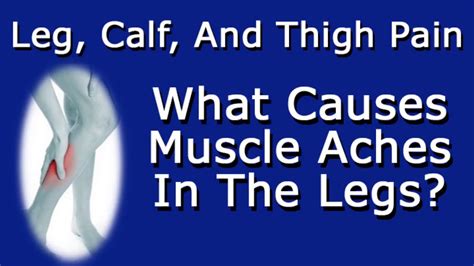 Leg Calf And Thigh Pain What Causes Muscle Aches In Legs Youtube