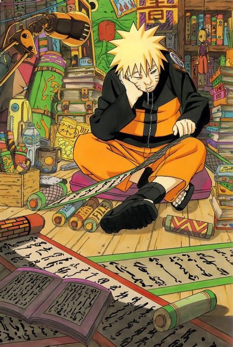 Naruto Uzumaki Studying Naruto Uzumaki Art Manga Manga Naruto