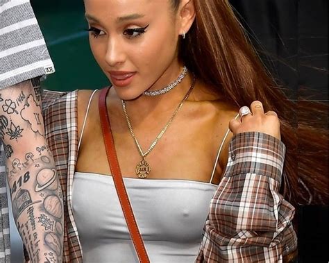 Ariana Grande Shows Off Her Recent Tattoo Collection She Lounges At