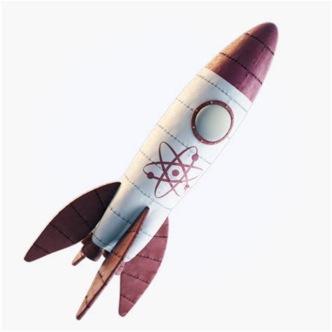 Rocket Retro 3d Obj Retro Rocket Vintage Rockets Vintage Spaceship