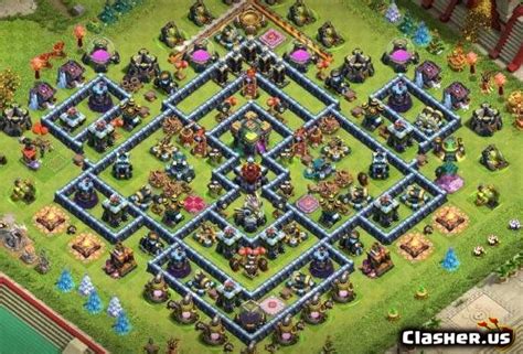 Town Hall 14 TH14 War Trophy Base 130 With Link 3 2021 War
