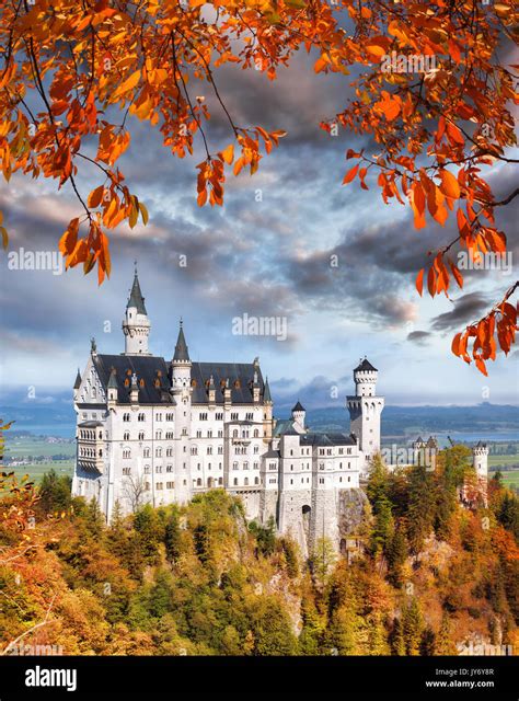 Famous Neuschwanstein Castle In Bavaria Germany Stock Photo Alamy
