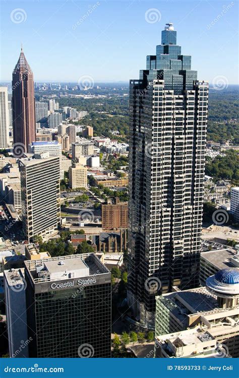 Atlanta Skyscrapers Editorial Stock Photo Image Of Towers 78593733