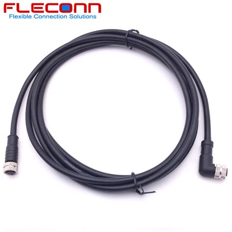 Ip67 M8 3 Pole 4 Pin Female Sensor Connector Cable Cordsets