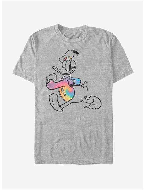 Disney Donald Duck Tie Dye Donald T Shirt Grey Hot Topic