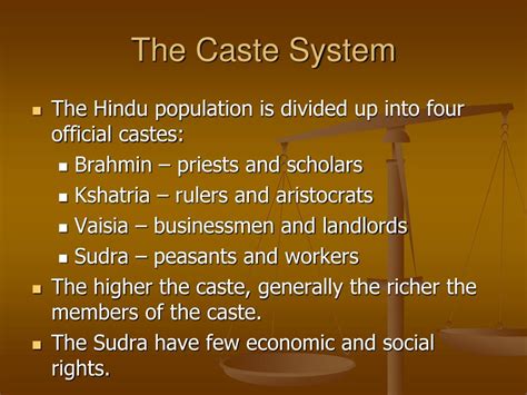 ppt the caste system in india powerpoint presentation free download id 5825999
