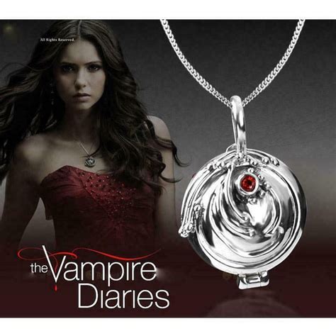Vampire Diaries Elena Gilbert Antique Silver Locket Pendentif Etsy