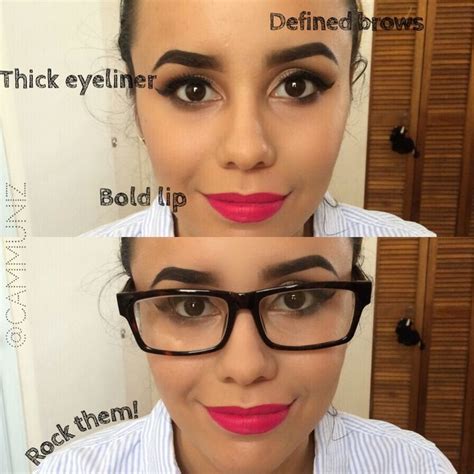 How To Wear Makeup With Glasses Makeupideasforteens Eye Glasses Makeup Hair Makeup How To