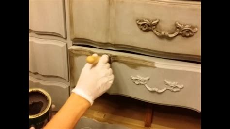 Diy How To Dark Wax Chalk Painted Furniture Youtube Chalk Paint