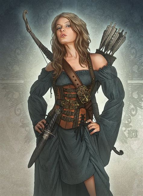 Badass Illustrations By Kerem Beyit Warrior Woman Character Portraits Fantasy Characters