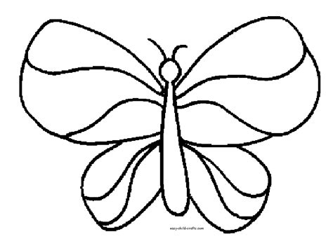 Butterfly Outline Coloring Page Printable Coloring Sheet Anbu