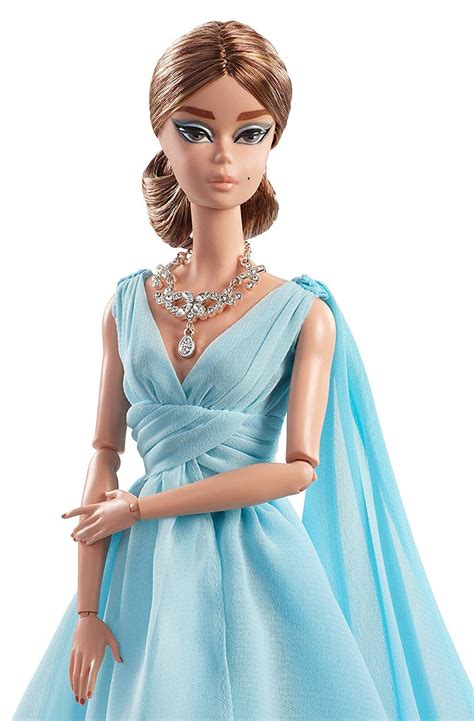 Mattel Barbie Dyx74 Collector Blue Chiffon Ball Gown Puppe Amazonde