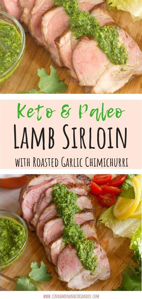 Roast lamb, which is the main dish at easter biscuits are sometimes called cakes, and are eaten on easter sunday. Lamb Sirloin with Roasted Garlic Chimichurri Sauce | A ...