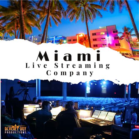 Miami Live Streaming Company Webcasting Video Production Company