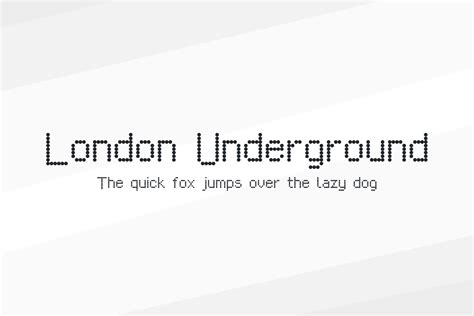 London Underground Font Download Free