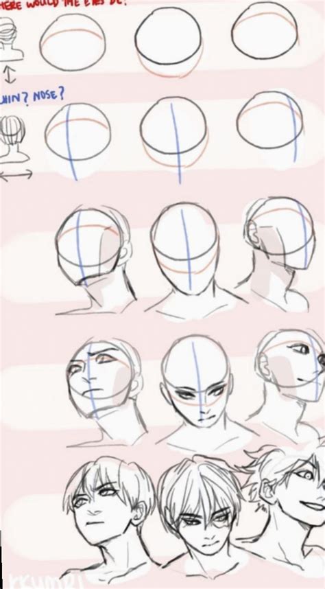 11 Anime Face Drawing Tutorial With Images Drawing
