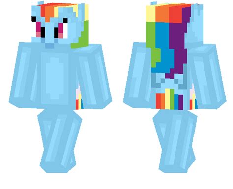 Скачать скин Rainbow Dash для Minecraft Скины для Майнкрафт