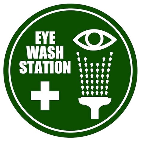 Printable Eye Wash Station Sign