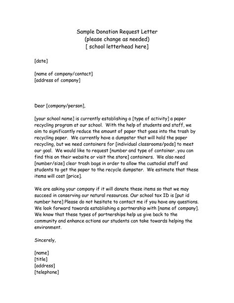 Asking for donations is both an art and a science. Charity Letter Template asking for Donations Examples ...