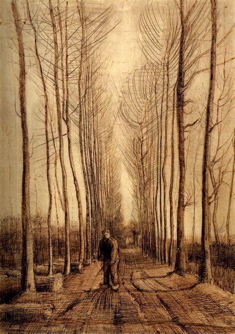 Avenue Of Poplars Vincent Van Gogh Wikiart Org Encyclopedia Of